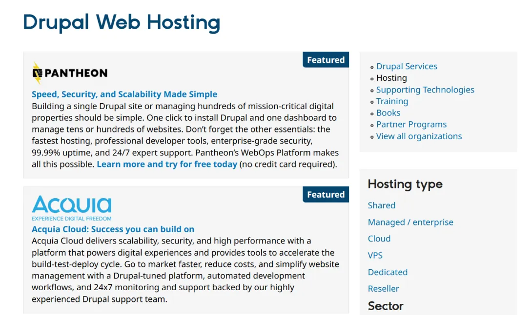 Drupal Hosting